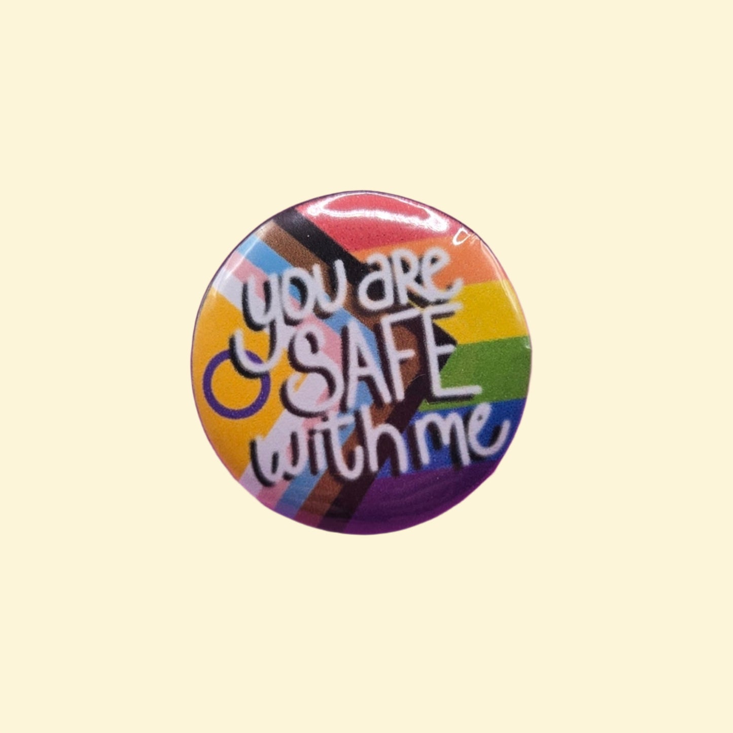 You Are Safe with Me Button
