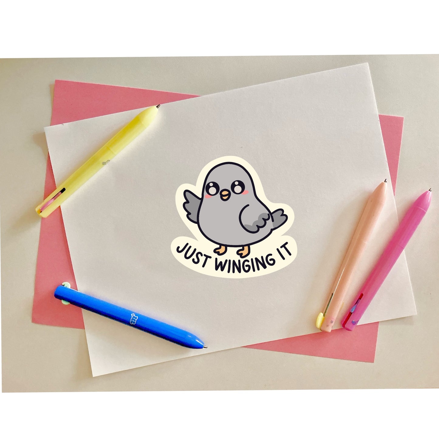 Just Winging It Sticker