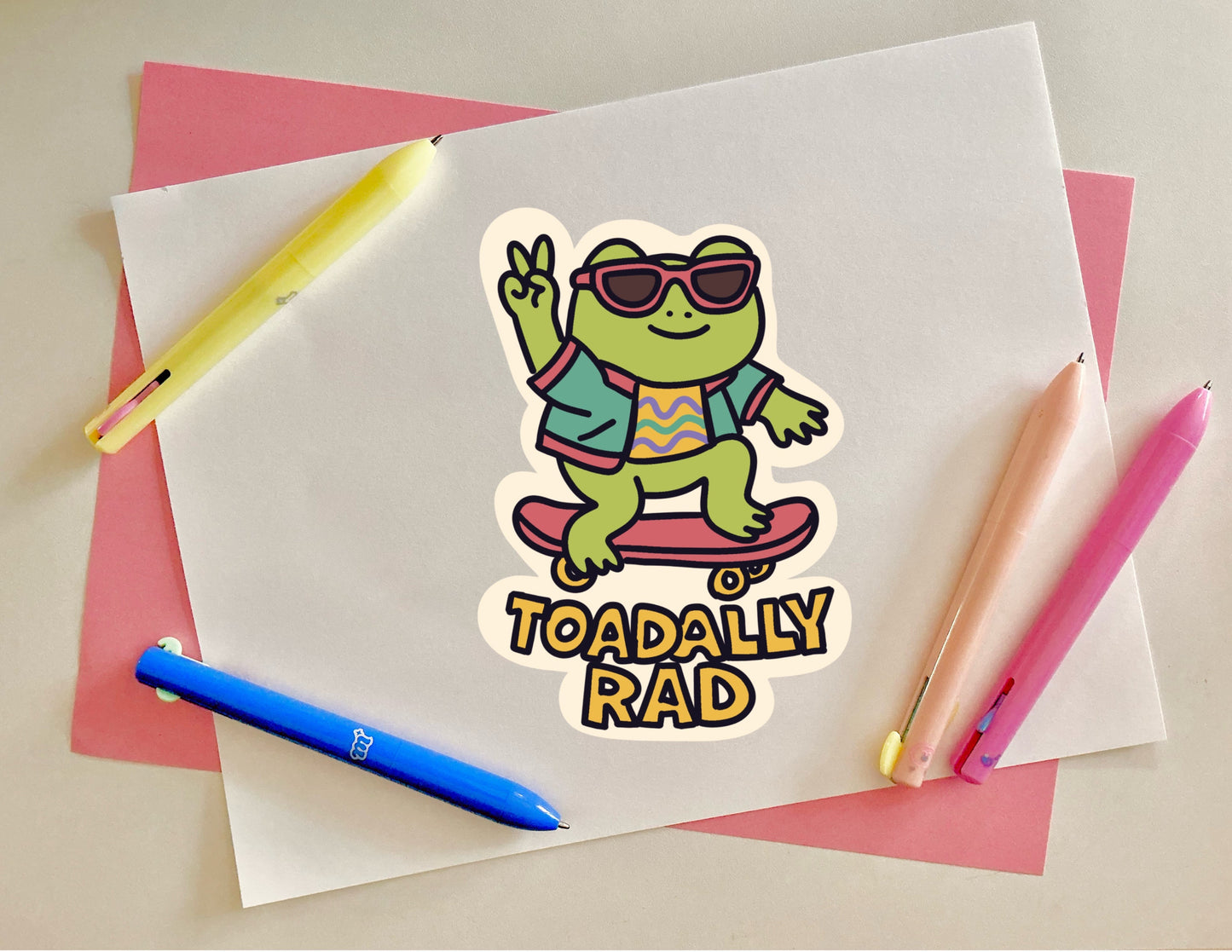 Toadally Rad Sticker