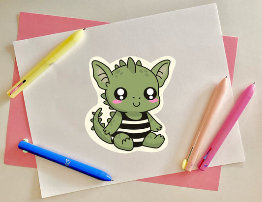 Swimsuit Chupacabra Sticker
